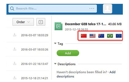 构建海外版企业网盘,支持近200个海外地区